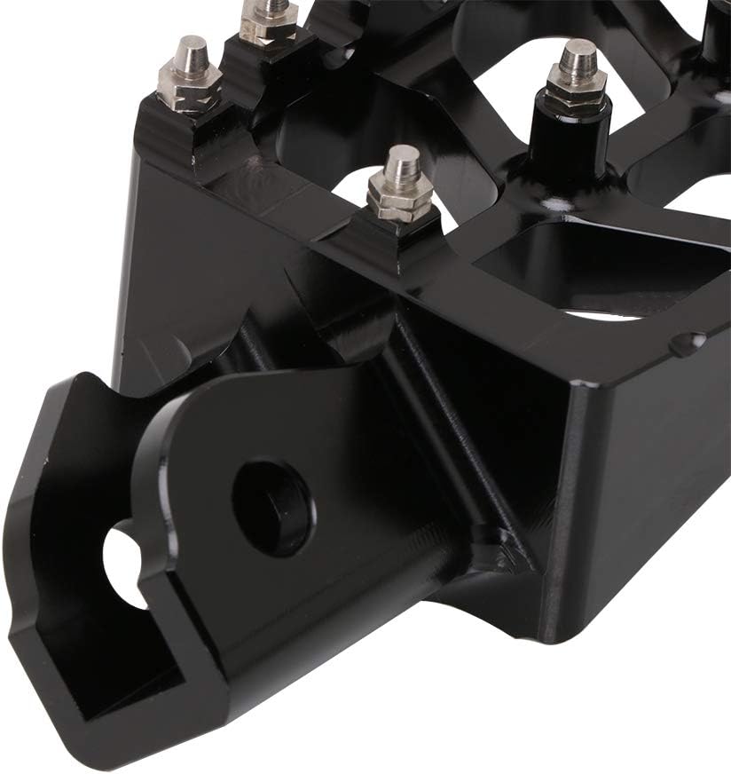 JFG RACING Surron Estriberas con resortes, CNC 7075 Sur Ron reposapiés para bicicleta eléctrica SurronSur Ron XSur Ron SX160X260, color negro