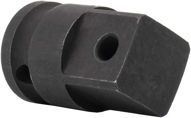 Genius Tools Adaptador de impacto Dr. 12″ F × 34″ M con orificio para pasador (CR-Mo) – 480066CM