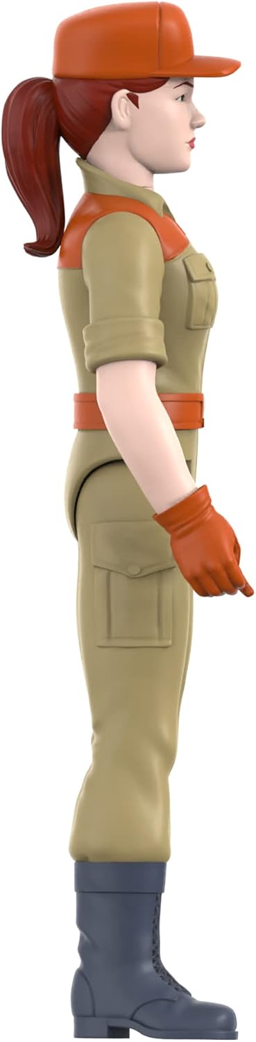 Super7 G.I. Joe – Pelo de cola de caballo femenino de combate (rosa) de 3.75 pulgadas