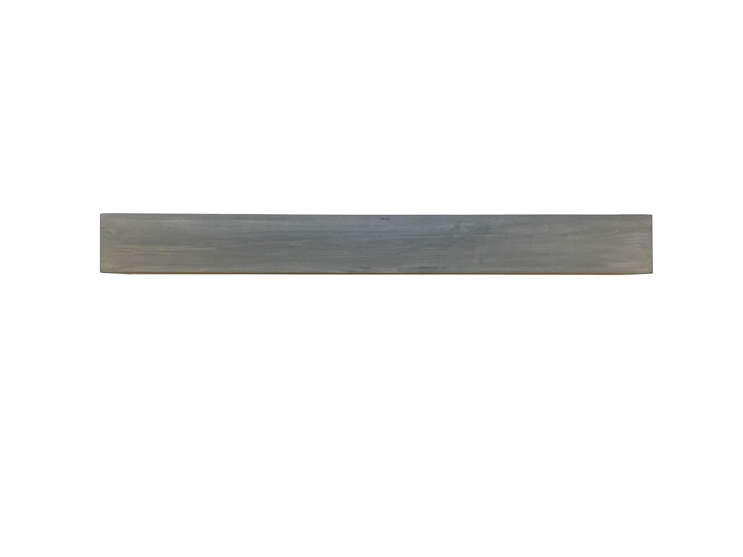 Weathered Grey Gray U Pick Size Rustic Faux Wood Beam Floating Shelf Fireplace Mantel Mantle (6″ Deep x 60″ Wide)