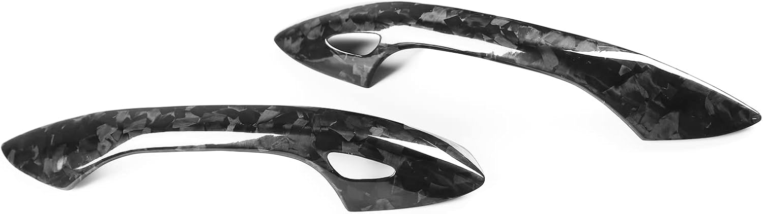 Cubierta de fibra de carbono forjada para manija de puerta exterior para Porsche 911 718 2016-2020