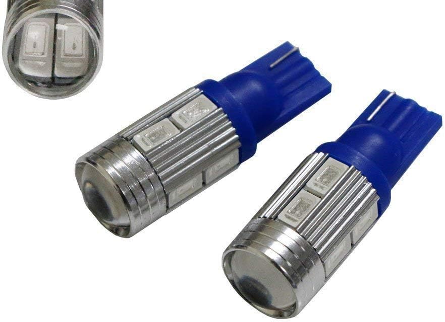 iJDMTOY par de focos de luz LED azules centellantes 10-SMD 921 912 920 168 T10 de repuesto para autos