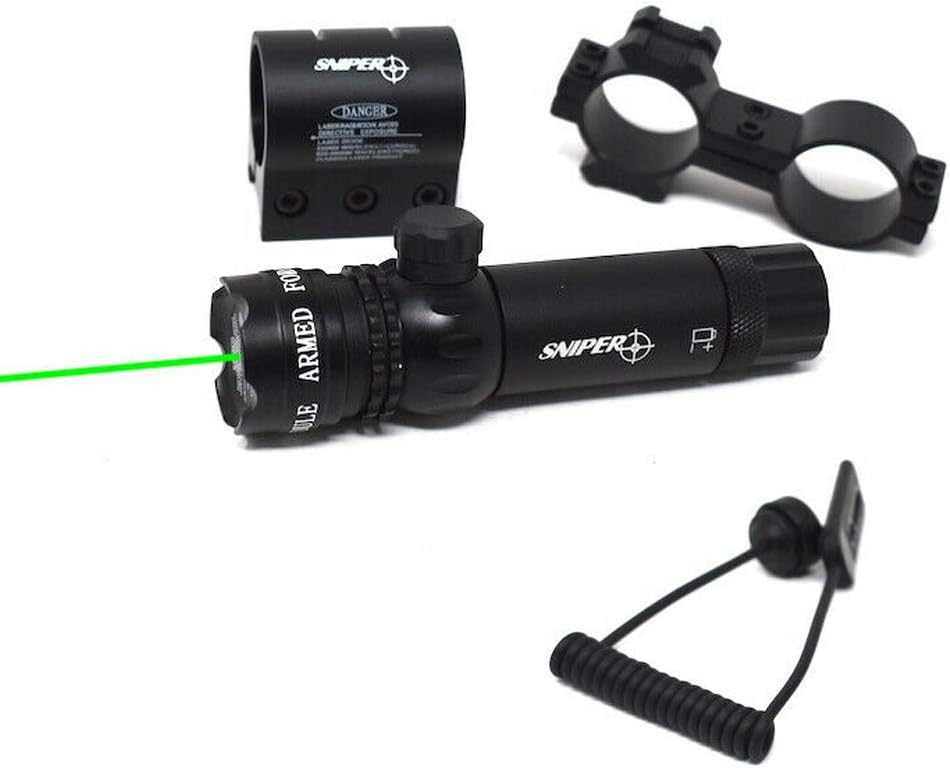 GL09G – Rifle de caza láser verde vista punto alcance ballesta vista láser ajustable con soportes