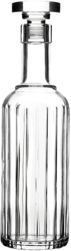 Luigi Bormioli Bach Spirits – Botella con tapón de vidrio, 23.75 onzas, transparente