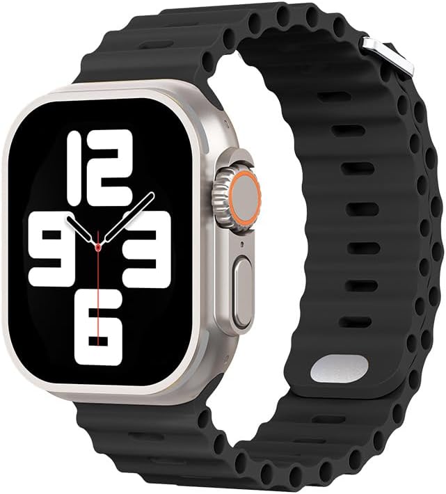 Correas deportivas de silicona compatibles con Apple Watch Band Ultra SE Series 87654321 iWatch de 1.929 in, 1.772 in, 144.4 ft, 1.654 in, 1.614 in,