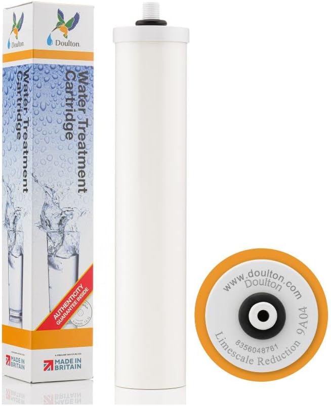 Doulton  W9125010  Cartucho de reducción de cal de 10″  Cartucho de filtro de agua potable de reducción de escala  Rosca BSP  Para carcasas de doble