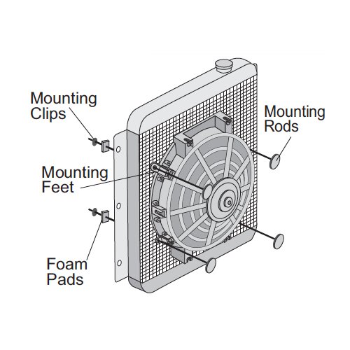 American Volt Motor dual de 14 a 15 pulgadas mejorado de 180 W, ventiladores de refrigeración de radiador eléctrico de 12 voltios, flujo de aire