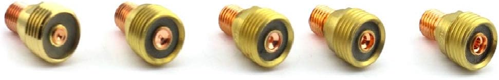 WeldingCity Paquete de 5 unidades de cuerpo de pinza de lente de gas 45V42 (0.040″) para soplete de soldadura TIG Serie 9, 20 y 25 en Weldcraft