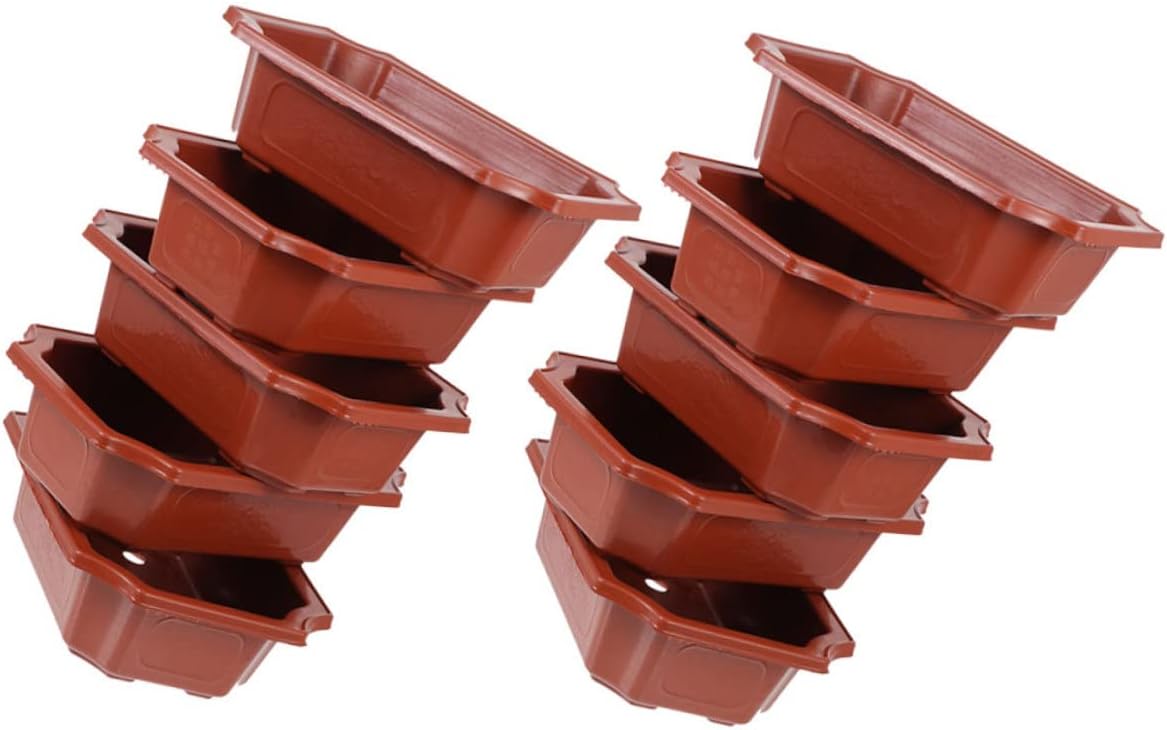 Yardwe 40 macetas de cultivo de plantas de cultivo de bonsái, macetas de cerámica para bonsái, maceta de cerámica para suculentas, macetas para