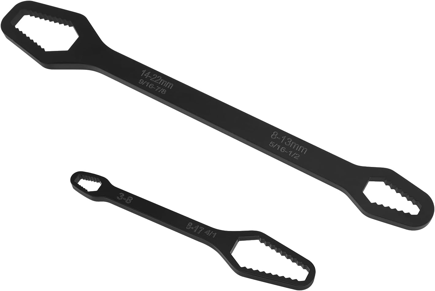 2 llaves Torx de doble extremo de 0.315-0.866 in y 0.118-0.669 in, herramienta de reparación universal multifuncional para varios tornillos y tuercas