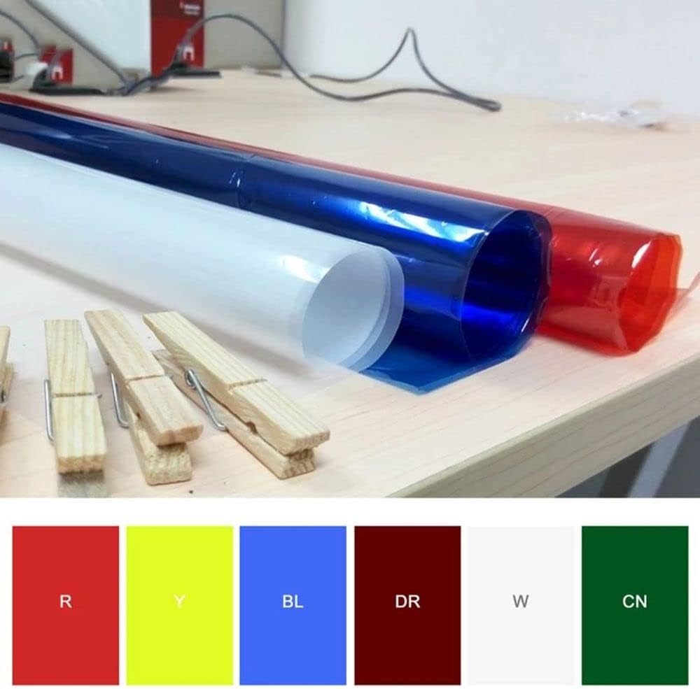 Filtro de gel, superposiciones de colores, película de color transparente, láminas de plástico de gel de corrección para fotografía, video, luz LED