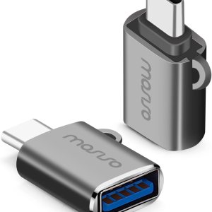 MOSISO Paquete de 2 adaptadores USB C a USB, conector USB tipo C a USB, convertidor Thunderbolt 3 a USB 3.0 OTG compatible con MacBook Pro MOSISO Paquete de 2 adaptadores USB C a USB, conector USB tipo C a USB, convertidor Thunderbolt 3 a USB 3.0 OTG compatible con MacBook Pro