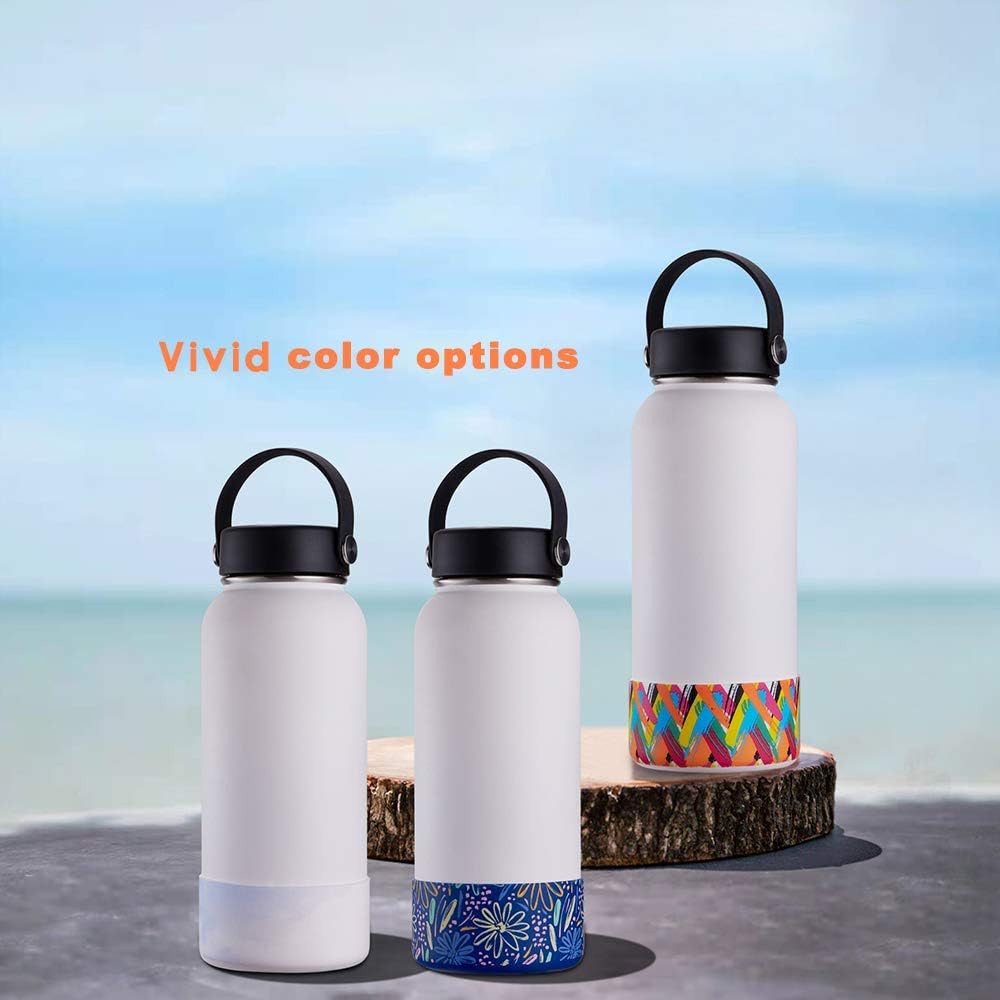 WK IEASON Funda protectora de silicona para vaso Stanley de 20 a 40 onzas y compatible con botella de agua Hydro Flask de 12 onzas, 21 onzas, 24