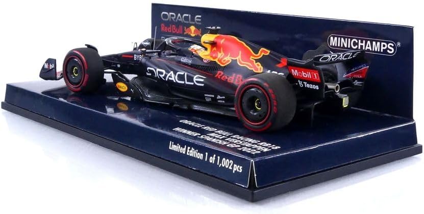 Minichamps 143rd Oracle Red Bull Racing F1#1 Max Verstappen Spanish GP Win 2022