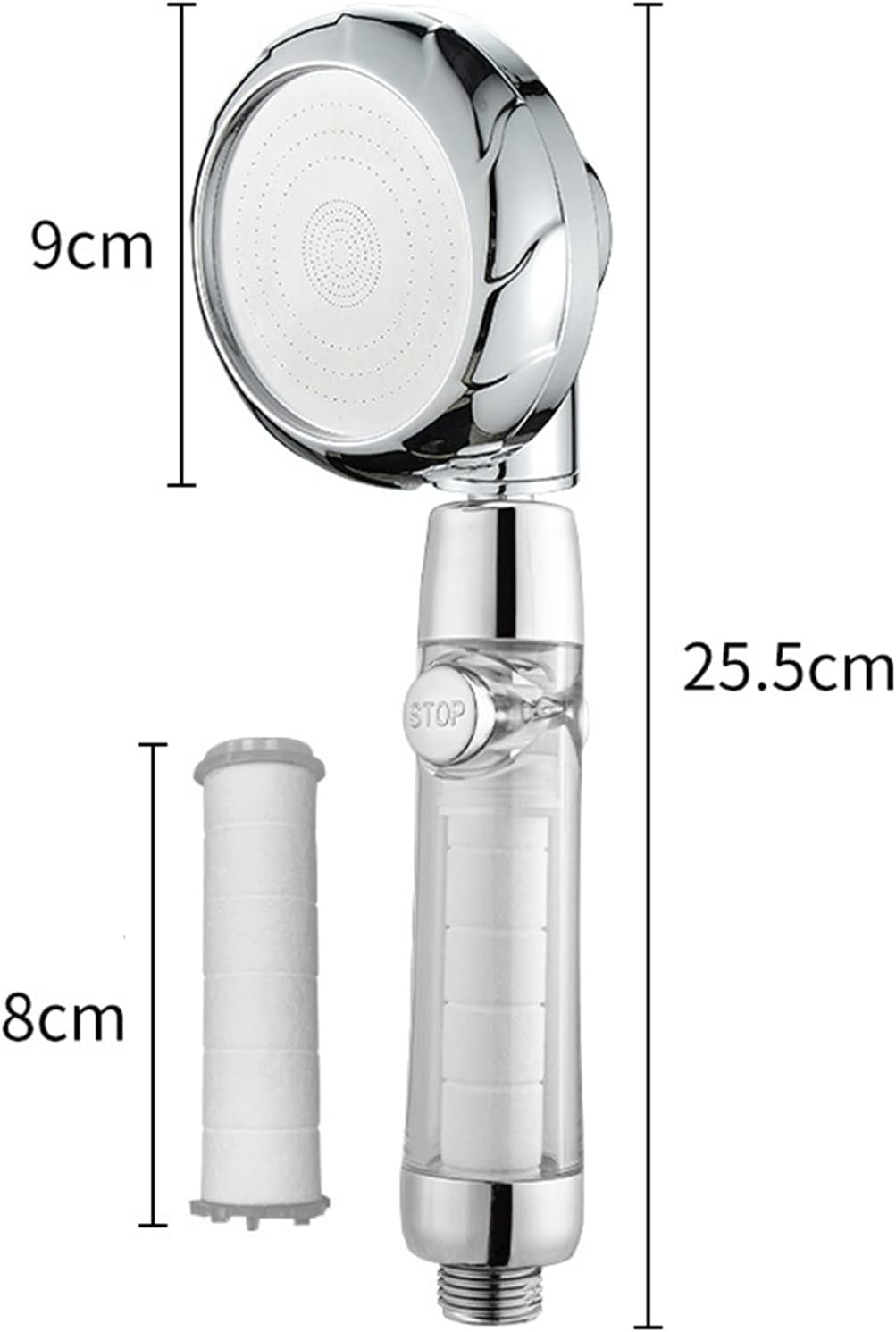 Filtro de cabezal de ducha HS1654  Filtro para cabezal de ducha RV  Filtro de algodón PP para cabezal de ducha de 3.15 pulgadas  Filtros para