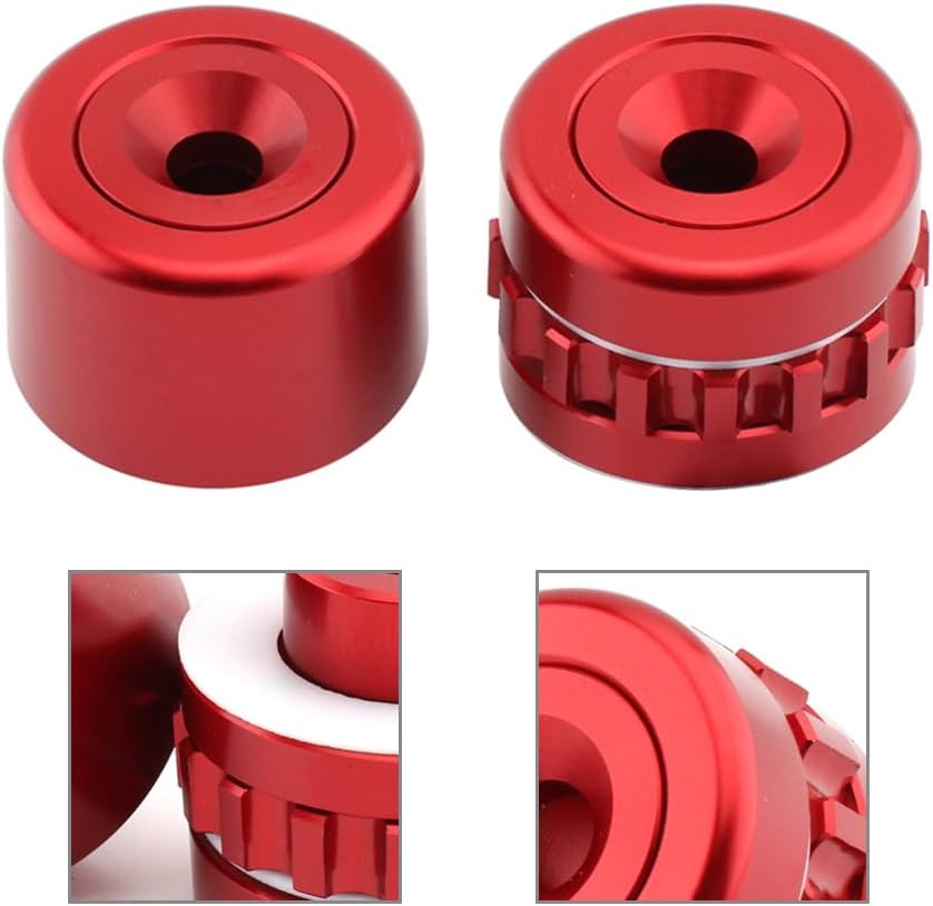FSFY – Barra de extremo de abrazadera de acelerador con bloqueo de acelerador para BMW F800GT F650GS F900XR, rojo