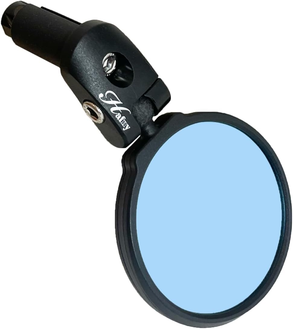 Hafny Espejo de bicicleta con extremo de barra, HD, resistente a explosiones, espejo de cristal, HF-MR090, HF-M951-FR03, HF-M952-FR03 (vidrio azul