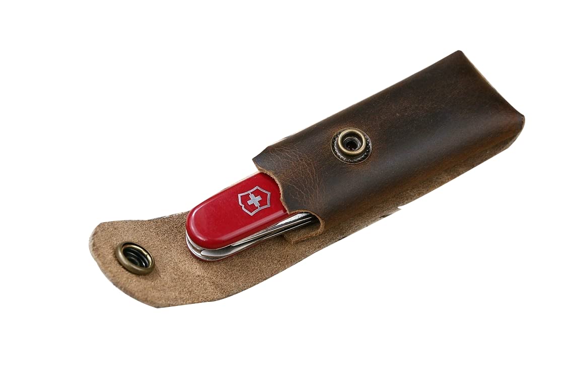 Personalized Leather knife sheath for Swiss Army multitool, belt multitool sheath holster for Swisschamp Tinker Fieldmaster Z03-L05S