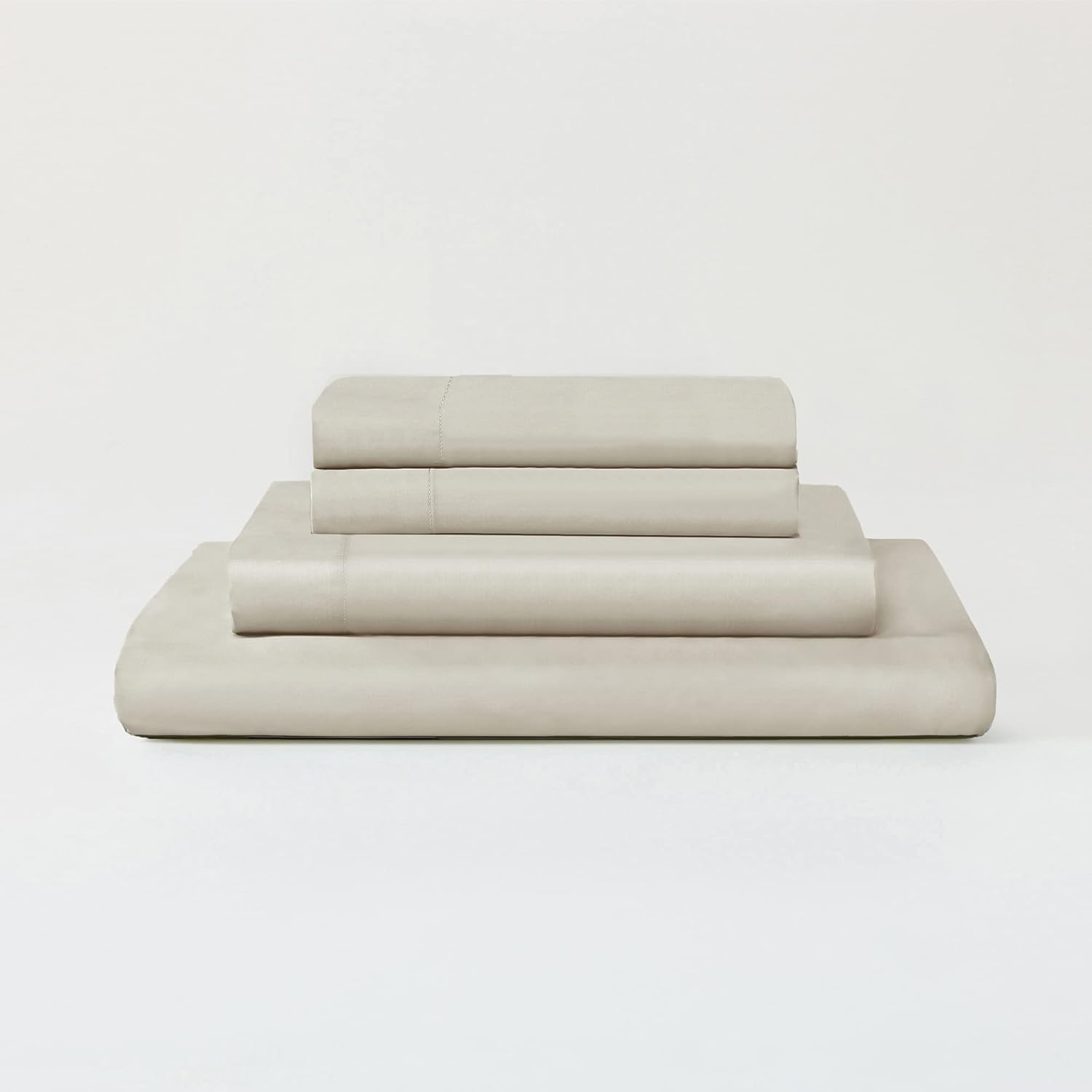 Sijo Juego de sábanas prémium 100% Lyocell de bambú, 3 o 4 piezas, 2 fundas de almohada, 1 sábana bajera ajustable y 1 sábana encimera opcional