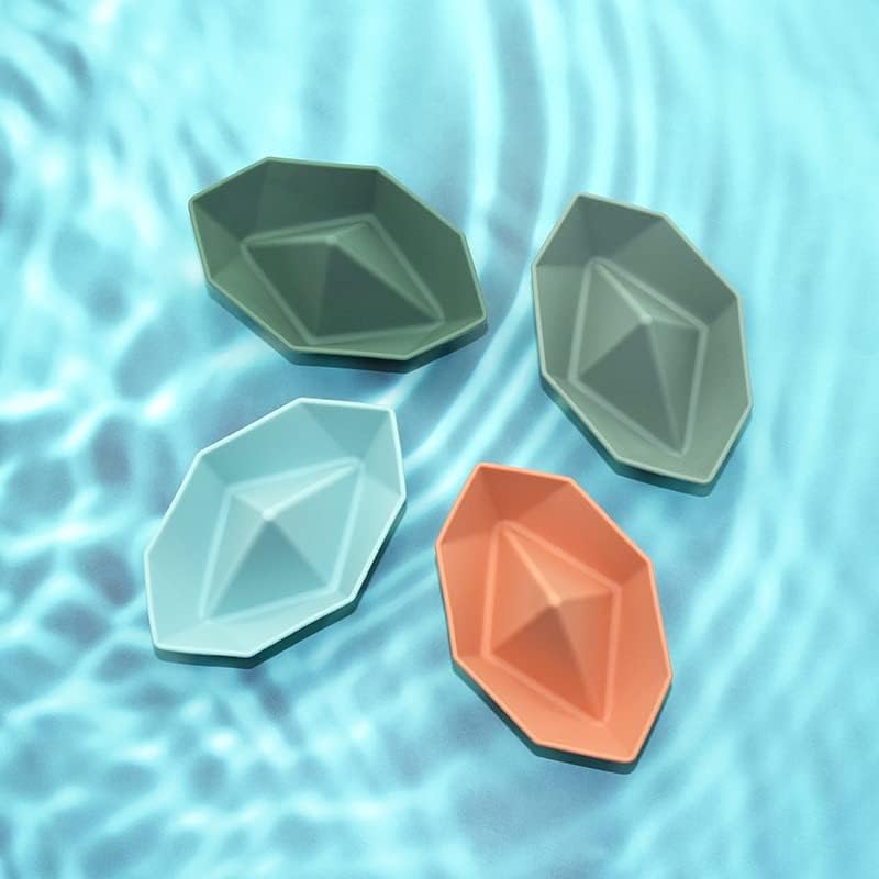 4 botes de origami, juguetes de baño para niños pequeños, juguetes de bañera para niños de 1, 2, 3, 4 años, regalos para niños y niñas, juguetes de
