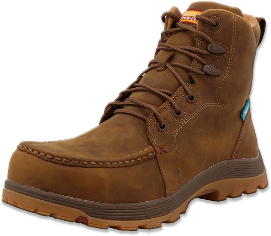 Twisted X Bota de trabajo oblicua con cordones para hombre Nano Composite Toe – Mfswnw1