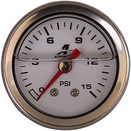 Aeromotive 15632 Manómetro de combustible – 0 a 15 psi