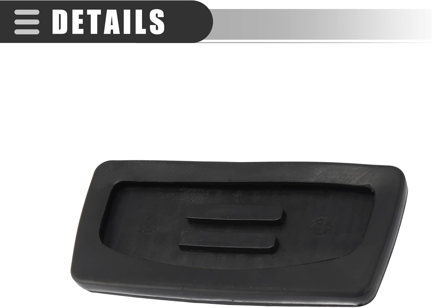 Motoforti Cubierta de la almohadilla del pedal del embrague de freno, para Acura MDX 2007-2012, Caucho, 46545-S84-A81, Negro