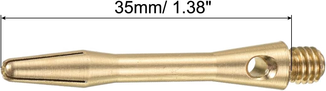 PATIKIL Dart Shafts – Tallos de dardos de aluminio de rosca mediana de 2BA, accesorios de lanzamiento para punta de acero
