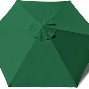 EliteShade USA SunUmbrella – Fundas de repuesto de 7.5 pies con 6 varillas, para sombrilla de patio (solo el toldo) (verde bosque) EliteShade USA SunUmbrella – Fundas de repuesto de 7.5 pies con 6 varillas, para sombrilla de patio (solo el toldo) (verde bosque)