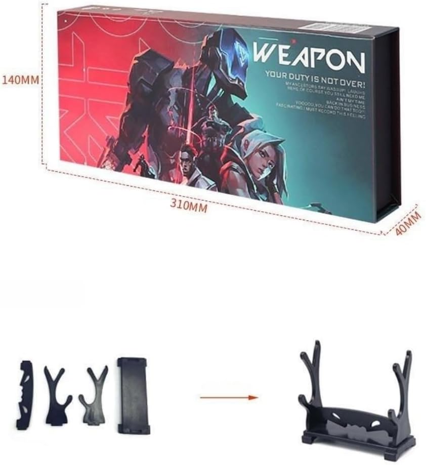 Superbuybox Valorant – Juego de cuchillos para armas de artes marciales, colección de juegos, decoración de escritorio, habitación, mochila,