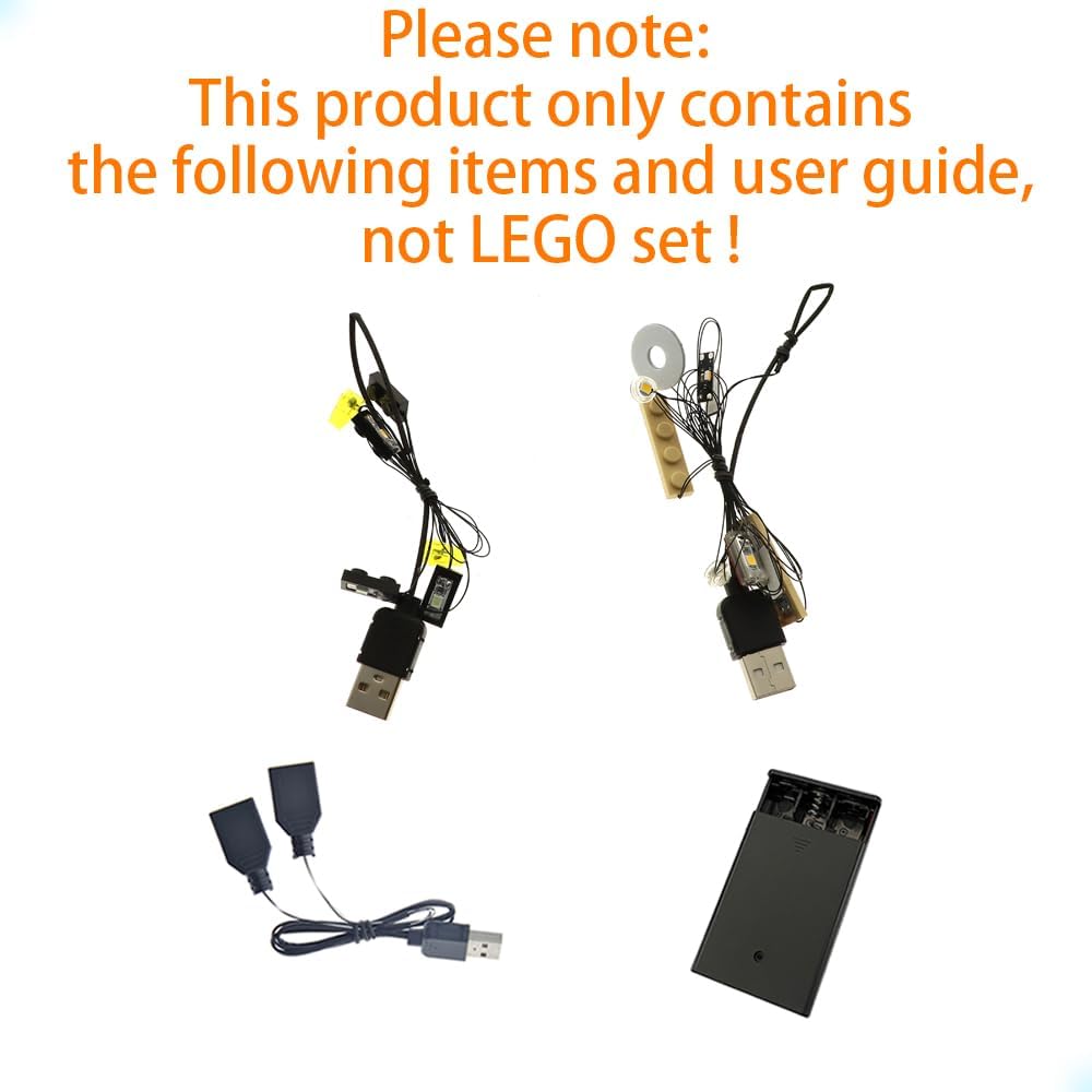 Kit de luces LED compatible con Lego Diagon Alley Weasleys’ Wizard Wheezes – Juego de iluminación para el juego de modelos 76422 (juego de modelos