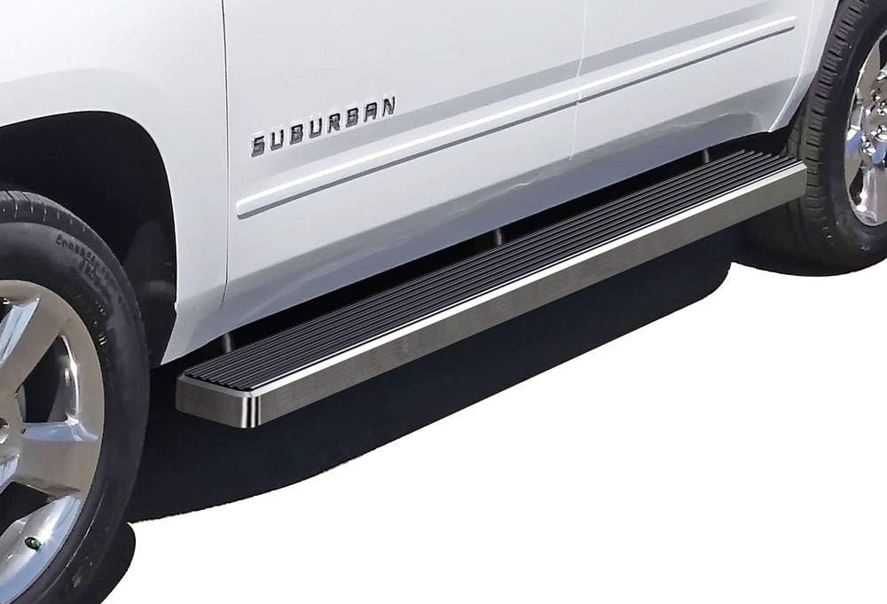 APS Estribos de acero inoxidable 304 pulido de 5 pulgadas, barras Nerf compatibles con Suburban 1500 Yukon XL 1500 2000-2020 (excluye Z71 Denali) y