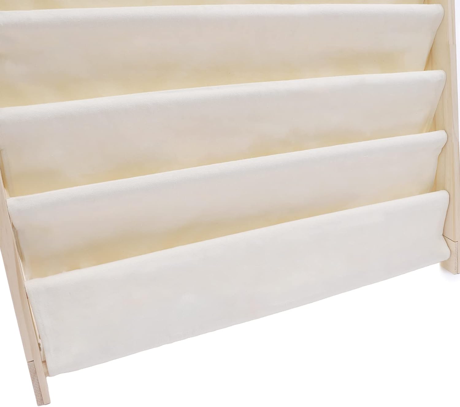 Fetcoi Estantería para niños, organizador de estantería para niños, 6 eslingas para dormitorio, sala de juegos, almacenamiento de juguetes, 29.5 x