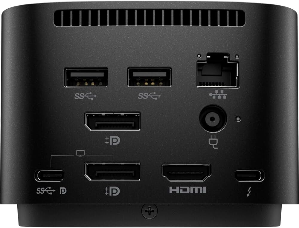 HP Dock Thunderbolt de 280 W a cualquier computadora portátil de marca (puerto Thunderbolt, USB-C, USB-A, ranura de bloqueo de seguridad,