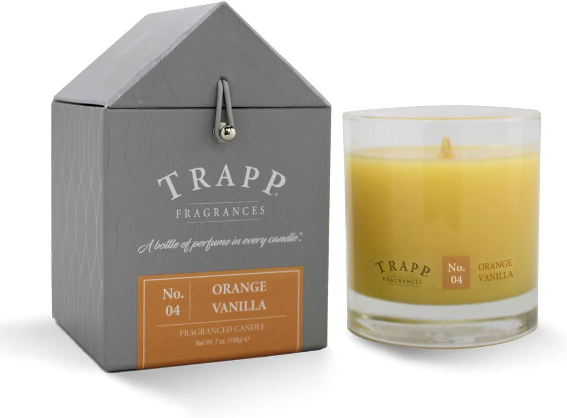 Trapp Signature Home Collection No.4 – Vela perfumada de vainilla naranja de 7 onzas, juego de 2