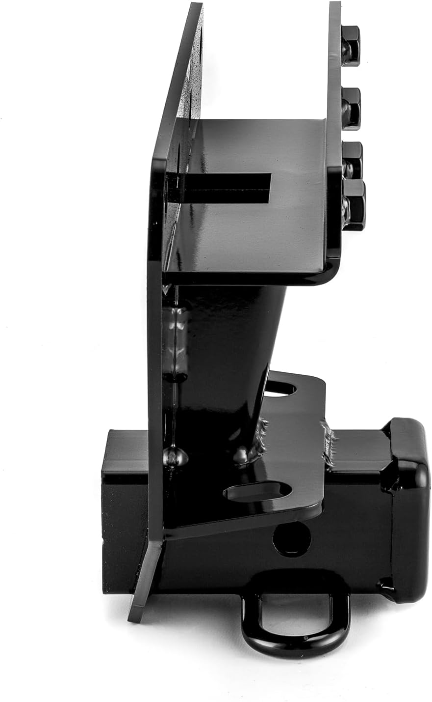 WeiSen Receptor de enganche de remolque trasero de 2 pulgadas clase 3 compatible con Jeep Grand Cherokee WK 2005-2010, negro (sin incluir SRT8)