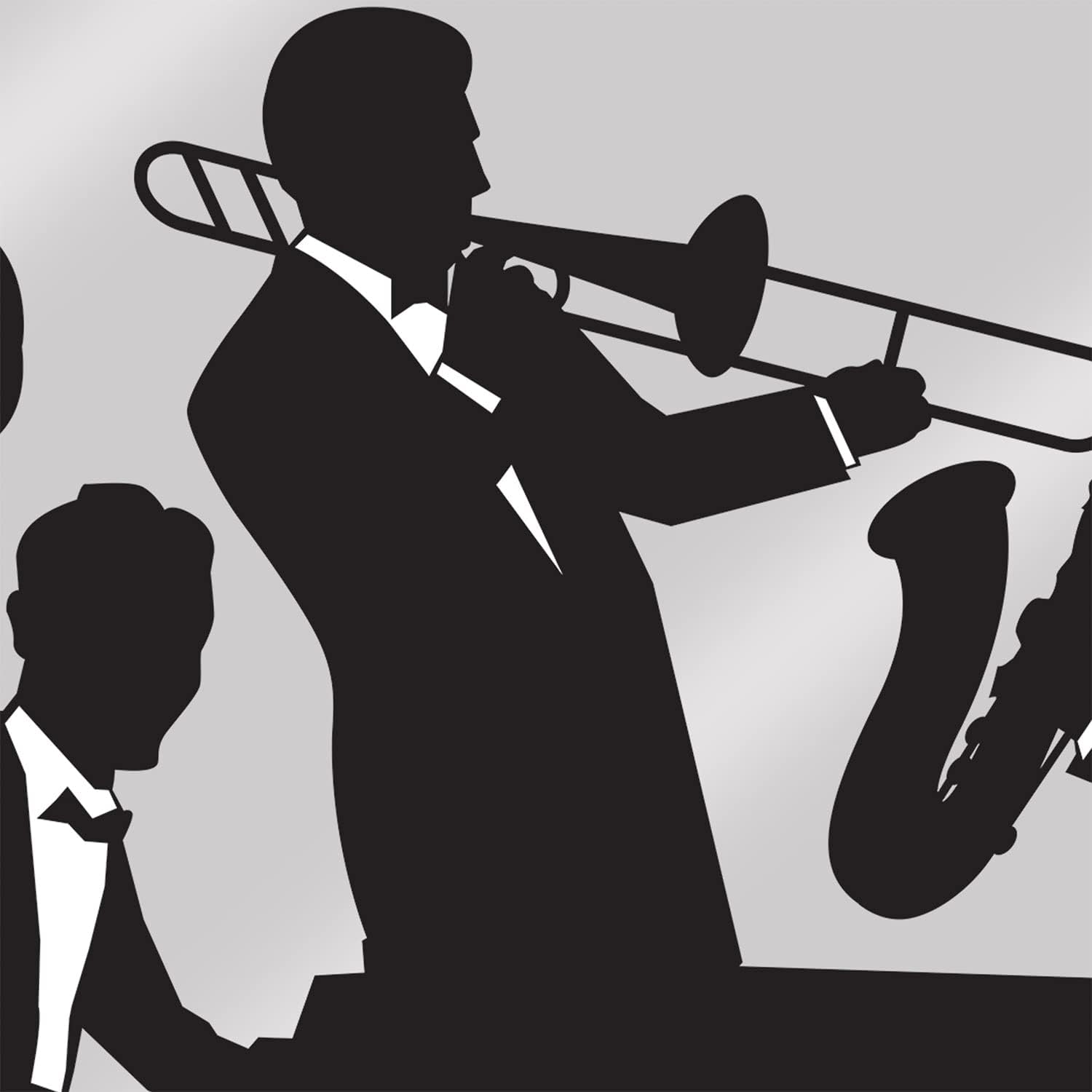 Beistle Mural Insta-Mural de la Gran Banda de Jazz de los 20