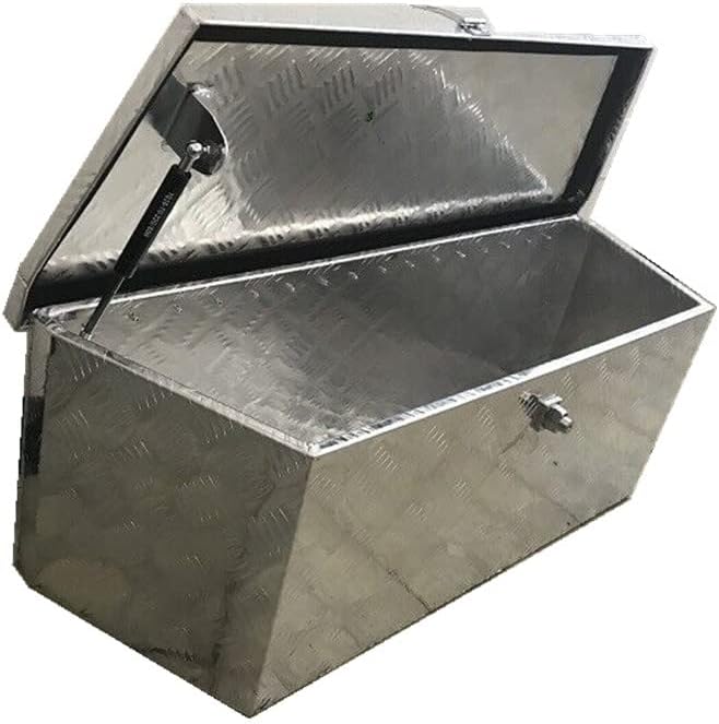 Caja de herramientas de lengua de remolque de aluminio de 35 “Almacenamiento debajo de la cama