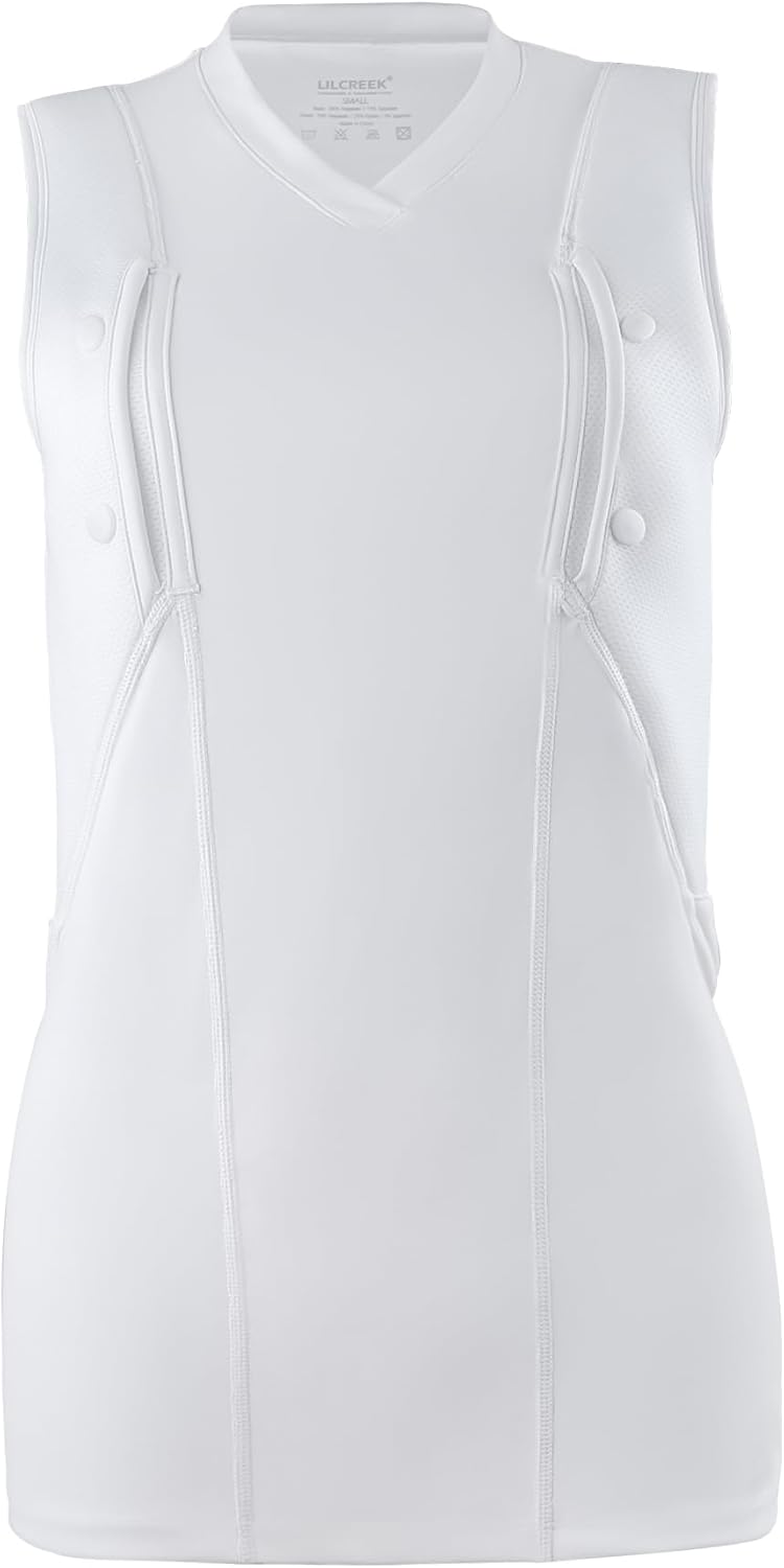 lilcreek Camisas de transporte ocultas con cuello en V para mujer, camiseta CCW para mujer, funda de transporte oculta