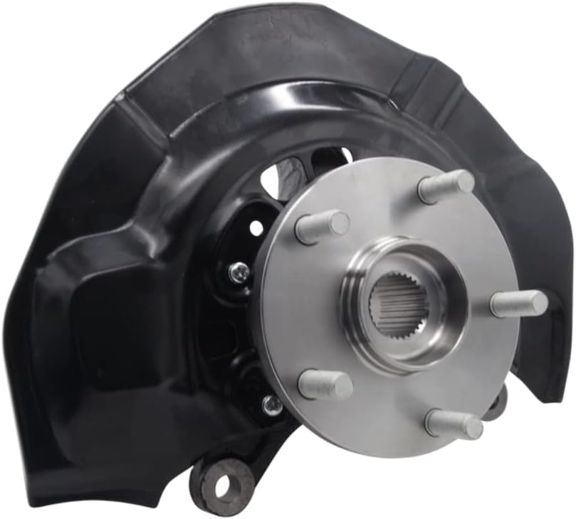 AutoShack – Conjunto de cubo de rueda y nudillo de dirección delantera, 5 lengüetas con ABS de repuesto para Toyota Camry 2.4L FWD KN100044 2007