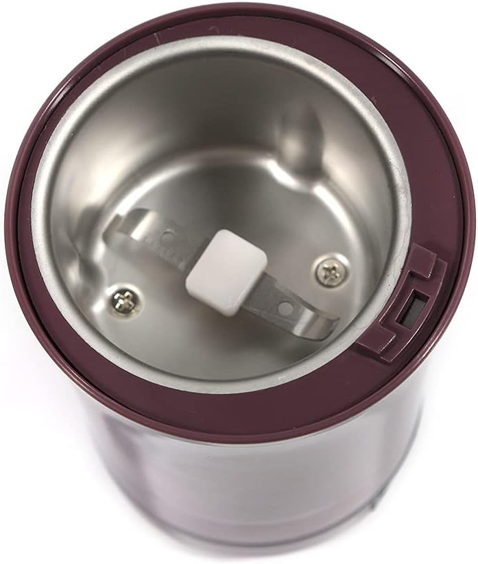 Molinillo de café eléctrico, molienda rápida de cuchillas para granos de café, especias, nueces de hierbas, granos, control de un solo toque, hoja