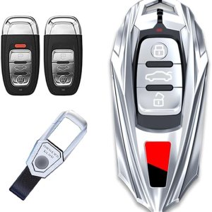 Funda deportiva de aleación de zinc para llavero de entrada sin llave para Audi R8 Q5 Q7 S3 S4 S5 S6 S7 S8 SQ5 RS5 RS7 A4 A5 A6 A7 A8 Funda deportiva de aleación de zinc para llavero de entrada sin llave para Audi R8 Q5 Q7 S3 S4 S5 S6 S7 S8 SQ5 RS5 RS7 A4 A5 A6 A7 A8