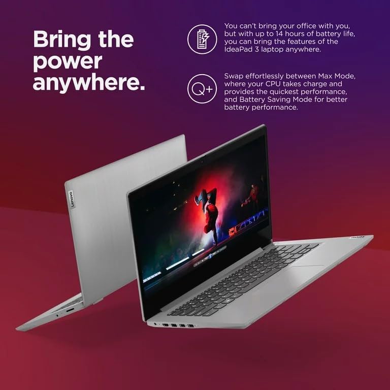 Lenovo IdeaPad 3i Business and Student Essential – Laptop FHD de 14 pulgadas, 12 GB de RAM, almacenamiento SSD de 512 GB, procesador Intel Core i3