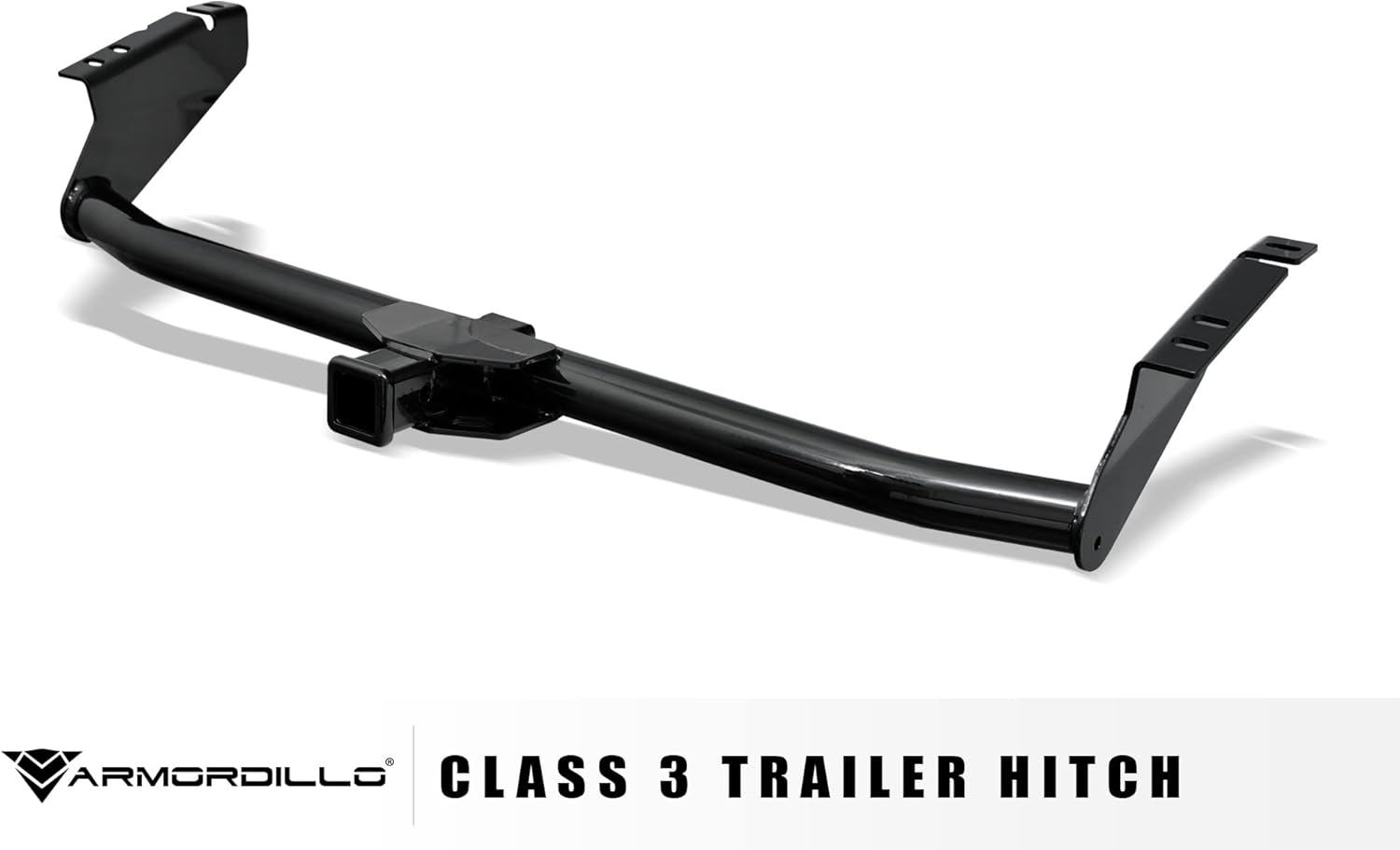 Armordillo 7163928 Enganche de remolque clase 3 con tubo receptor de 2 pulgadas, color negro para Toyota Sienna 2004-2020