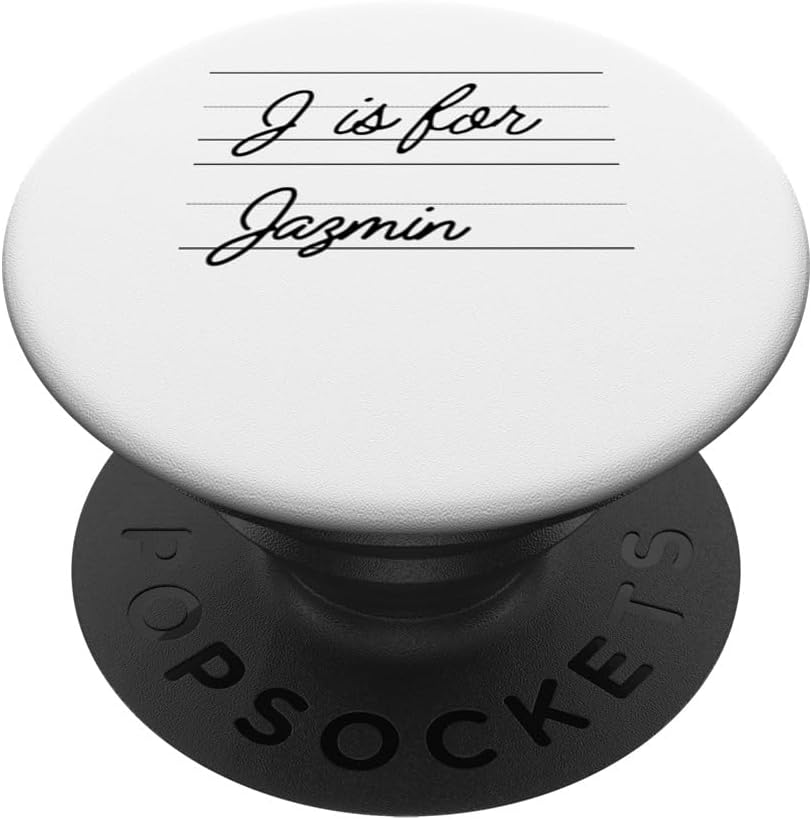 Personalized J is for Jazmin Name Student Kindergarten Girl PopSockets Standard PopGrip