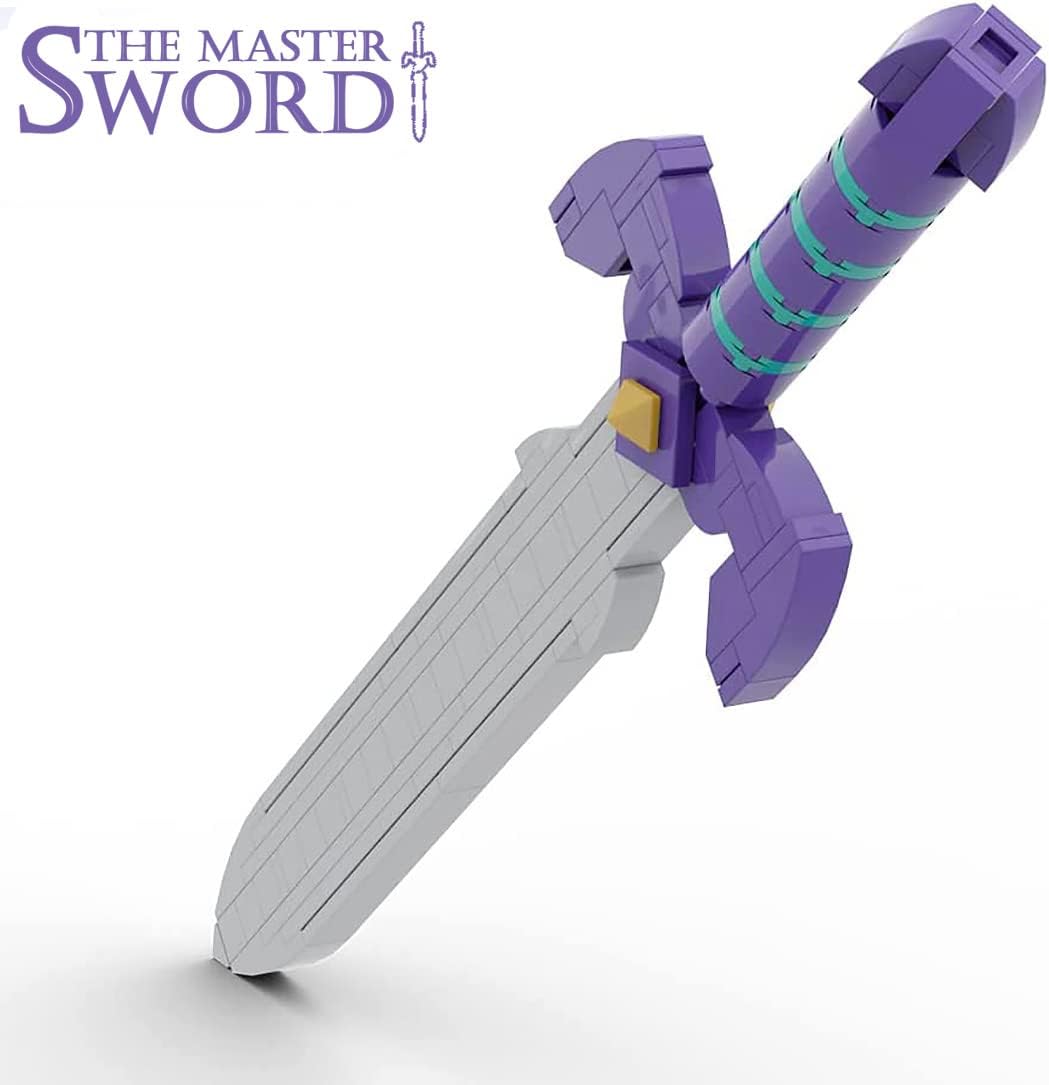 Kit de construcción The Master Sword – Juego de bloques de construcción de Micro Hyrule, decoraciones únicas de eslabones BOTW y juguetes de