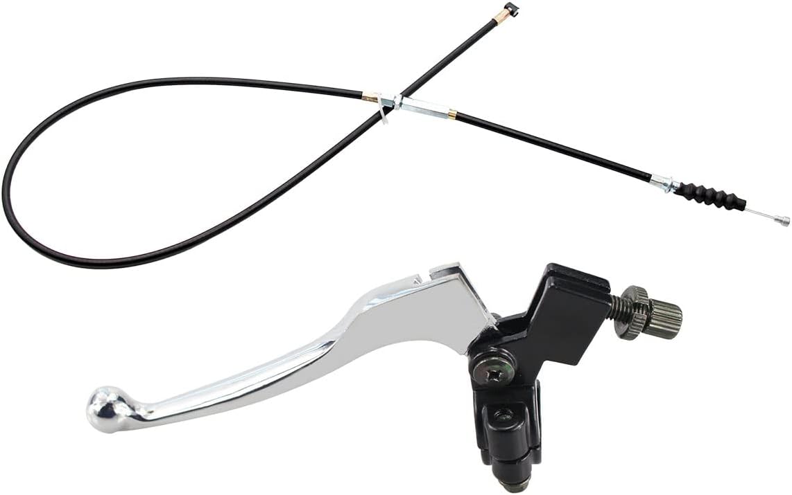 PRO BAT Manillar de 78 pulgadas (0.866 in) palanca de embrague izquierda y cable de embrague con ajustador para 50cc 70cc 90cc 110 cc 125cc SSR