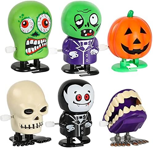 Max Fun Surtido de 12 juguetes de Halloween para niños, regalos de fiesta de Halloween, bolsas de golosinas, relleno de bolsas de golosinas, premios