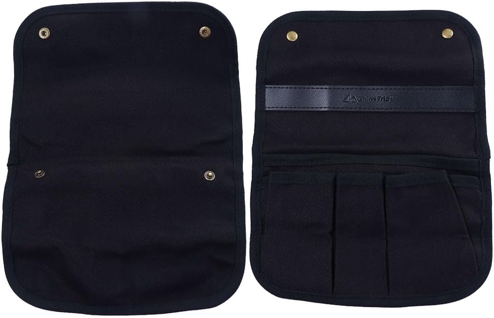 1 bolsillo lateral para silla de exterior, bolsa de almacenamiento para reposabrazos, organizador plegable portátil para acampar al aire libre