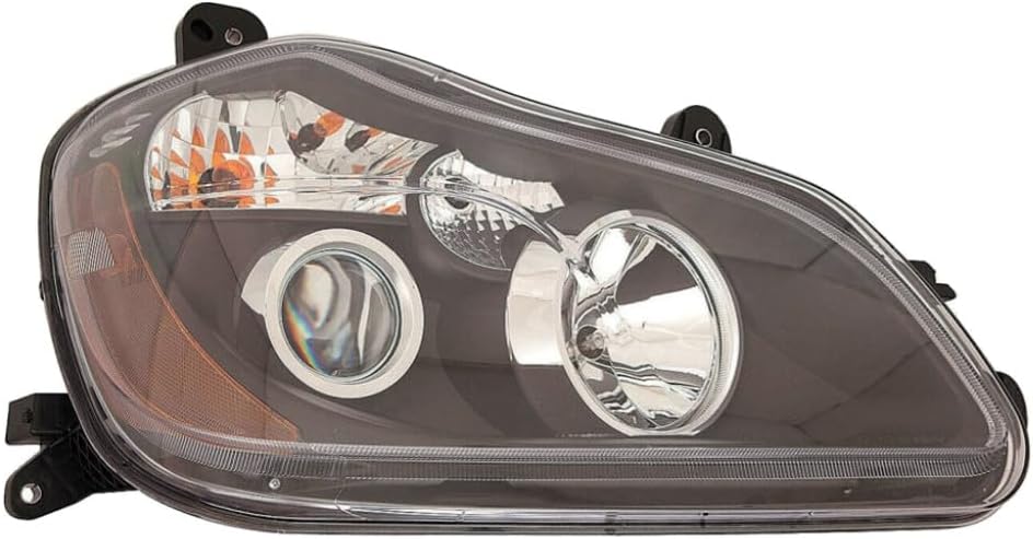 Para Kenworth T680 2013 14 15 16 17 2018 Conjunto de faros delanteros lado del pasajero  HID  Bisel negro  Reemplazo para P54-6102-10000R